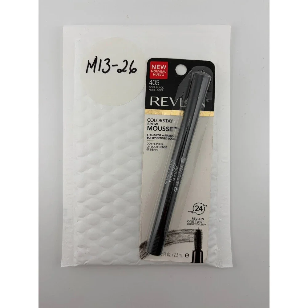 Revlon ColorStay 24-Hr Wear One Twist Brow Mousse #405 Soft Black - 0.07 fl. oz.